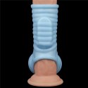 PIERŚCIEŃ VIBRATING WAVE KNIGHTS RING WITH SCROTUM SLEEVE 24-0315