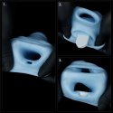 PIERŚCIEŃ VIBRATING WAVE KNIGHTS RING WITH SCROTUM SLEEVE 24-0315