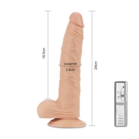 WIBRATOR 9.5" REAL EXTREME DILDO VIBRATING 24-0362 WIBRATOR 9.5" REAL EXTREME DILDO VIBRATING 24-0362