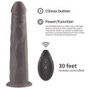 WIBRATOR 9'' DUAL LAYERED SILICONE ROTATOR CZARNE 24-0446