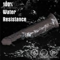 WIBRATOR 9'' DUAL LAYERED SILICONE ROTATOR CZARNE 24-0446
