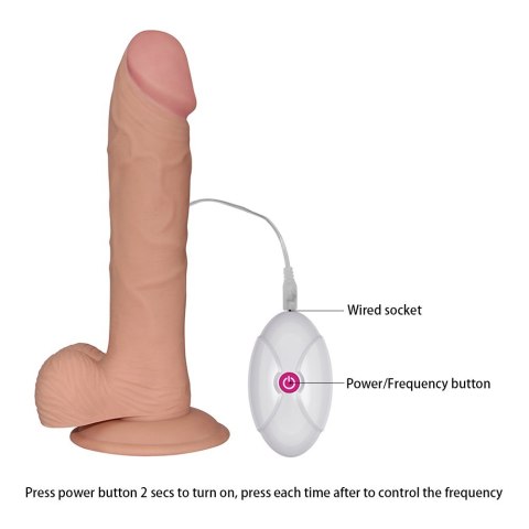 WIBRATOR 9" THE ULTRA SOFT DUDE VIBRATING 24-0285 WIBRATOR 9" THE ULTRA SOFT DUDE VIBRATING 24-0285