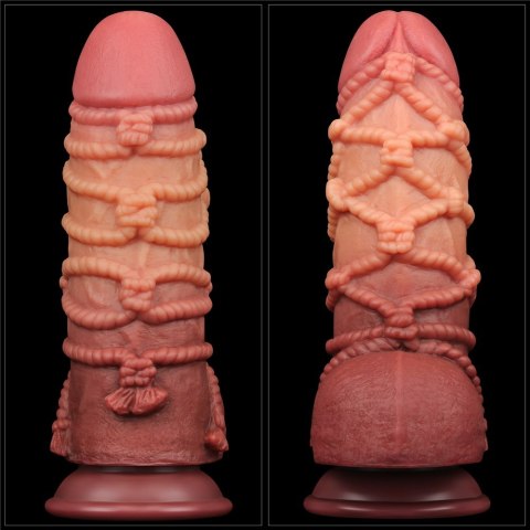 9.5'' DUAL LAYERED PLATINUM SILICONE COCK WIT 24-0533 9.5'' DUAL LAYERED PLATINUM SILICONE COCK WIT 24-0533