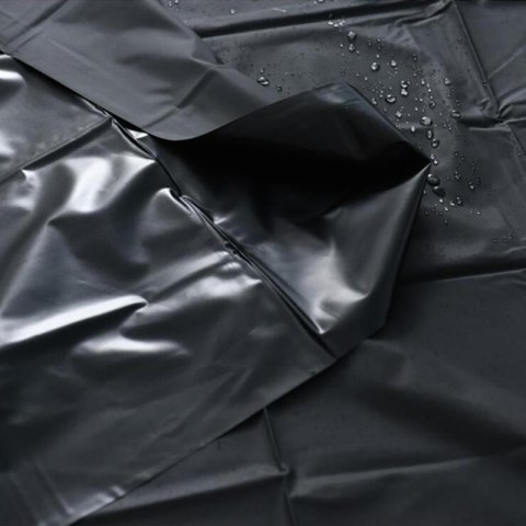 CZARNE PRZEŚCIERADŁO PVC 200X220 CM 33-0033