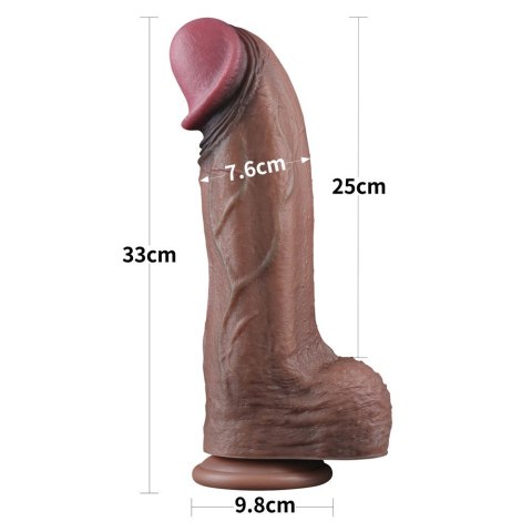 DILDO 13'' DUAL LAYERED SILICONE COCK XXL 24-0439 DILDO 13'' DUAL LAYERED SILICONE COCK XXL 24-0439
