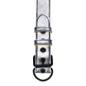 OBROŻA BONDAGE FETISH METALLIC PUP COLLAR WITH LEASH 24-0329
