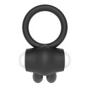 PIERŚCIEŃ POWER CLIT SILICONE COCKRING CZARNY 24-0292