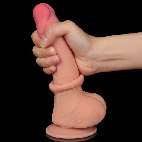 DILDO 7.5'' SLIDING SKIN DUAL LAYER DONG FLESH 24-0368 DILDO 7.5'' SLIDING SKIN DUAL LAYER DONG FLESH 24-0368