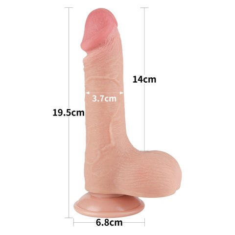 DILDO 7.5'' SLIDING SKIN DUAL LAYER DONG FLESH 24-0370 DILDO 7.5'' SLIDING SKIN DUAL LAYER DONG FLESH 24-0370