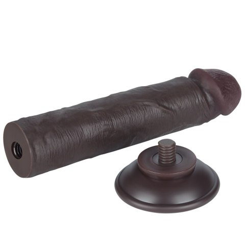 DILDO 8'' SLIDING SKIN DUAL LAYER DONG BLACK 24-0377 DILDO 8'' SLIDING SKIN DUAL LAYER DONG BLACK 24-0377