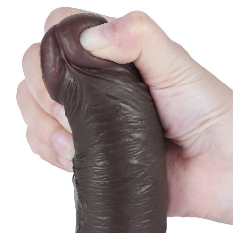 DILDO 8'' SLIDING SKIN DUAL LAYER DONG BLACK 24-0377 DILDO 8'' SLIDING SKIN DUAL LAYER DONG BLACK 24-0377