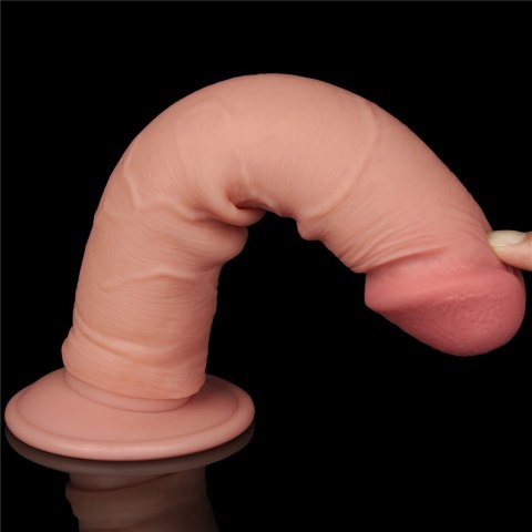 DILDO 8'' SLIDING SKIN DUAL LAYER DONG FLESH 24-0372 DILDO 8'' SLIDING SKIN DUAL LAYER DONG FLESH 24-0372