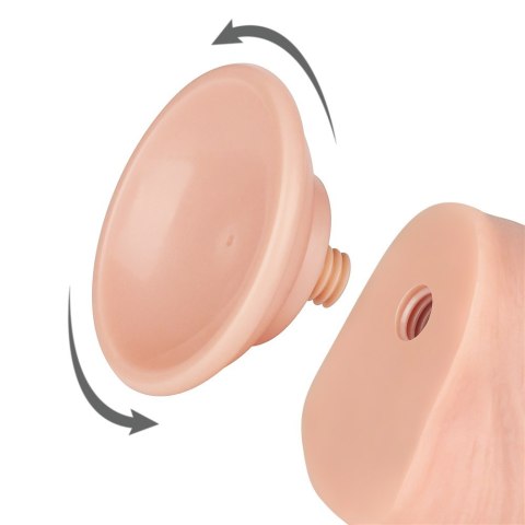 DILDO 8'' SLIDING SKIN DUAL LAYER DONG FLESH 24-0373 DILDO 8'' SLIDING SKIN DUAL LAYER DONG FLESH 24-0373