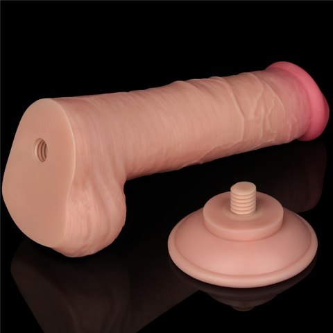 DILDO 8'' SLIDING SKIN DUAL LAYER DONG FLESH 24-0373 DILDO 8'' SLIDING SKIN DUAL LAYER DONG FLESH 24-0373