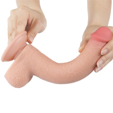 DILDO 9'' SLIDING SKIN DUAL LAYER DONG FLESH 24-0375 DILDO 9'' SLIDING SKIN DUAL LAYER DONG FLESH 24-0375