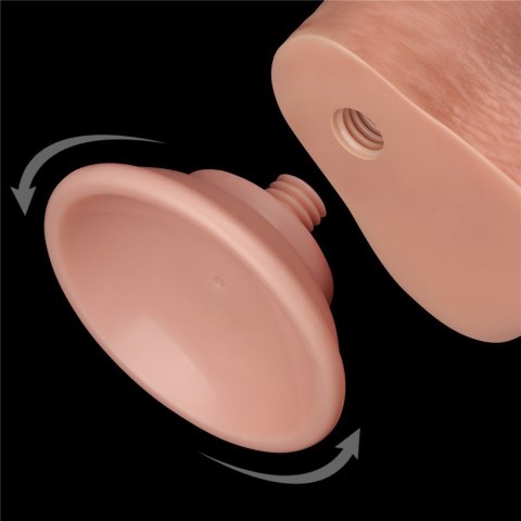 DILDO 9'' SLIDING SKIN DUAL LAYER DONG FLESH 24-0375 DILDO 9'' SLIDING SKIN DUAL LAYER DONG FLESH 24-0375