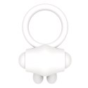 PIERŚCIEŃ POWER CLIT SILICONE COCKRING BIAŁY 24-0366