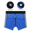 CHIC STRAP-ON SHORTS (32 - 35 CALI W PASIE) NIEBIESKI 24-0401