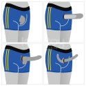 CHIC STRAP-ON SHORTS (36 - 39 CALI W PASIE) NIEBIESKI 24-0402
