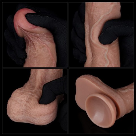 DILDO 8.5'' DUAL LAYERED SILICONE COCK 24-0394 DILDO 8.5'' DUAL LAYERED SILICONE COCK 24-0394