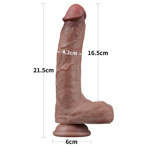 DILDO 8.5'' DUAL LAYERED SILICONE COCK 24-0394 DILDO 8.5'' DUAL LAYERED SILICONE COCK 24-0394