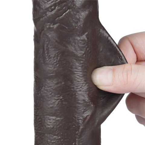 DILDO 9.5'' SLIDING SKIN DUAL LAYER DONG CZARNE 24-0399 DILDO 9.5'' SLIDING SKIN DUAL LAYER DONG CZARNE 24-0399