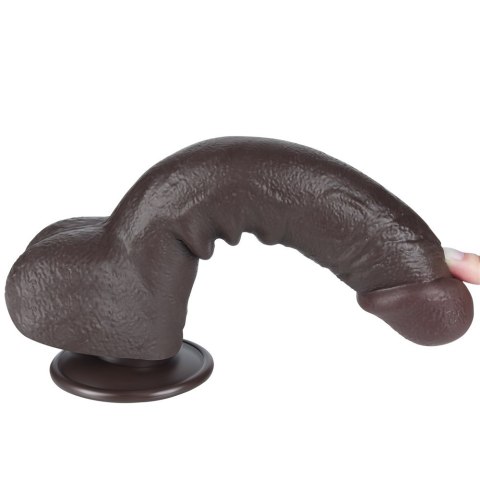 DILDO 9.5'' SLIDING SKIN DUAL LAYER DONG CZARNE 24-0399 DILDO 9.5'' SLIDING SKIN DUAL LAYER DONG CZARNE 24-0399