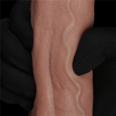 DILDO 9'' DUAL LAYERED SILICONE COCK 24-0393 DILDO 9'' DUAL LAYERED SILICONE COCK 24-0393