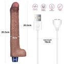WIBRATOR 10.5" REAL SOFTEE VIBRATING DILDO 24-0398