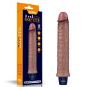 WIBRATOR 9.5" REAL SOFTEE VIBRATING DILDO 24-0392