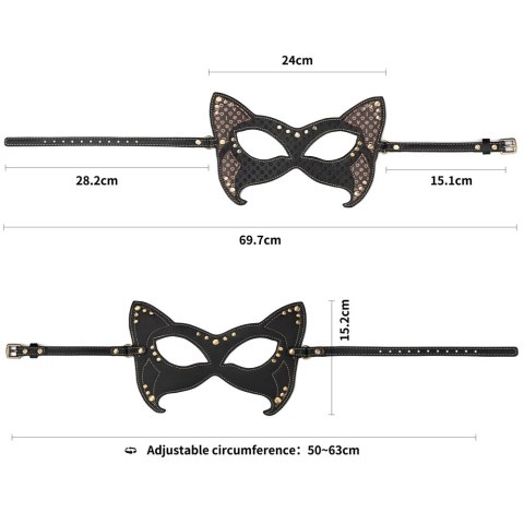 MASKA REBELLION REIGN CAT MASK 24-0450 MASKA REBELLION REIGN CAT MASK 24-0450