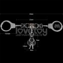 KAJDANKI REBELLION HEAVY METAL HANDCUFFS (SILVER) 24-0542