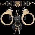 KAJDNAKI REBELLION HEAVY METAL HANDCUFFS (BRONZE) 24-0543