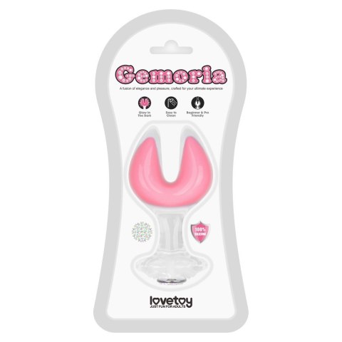 KOREK ANALNY GEMORIA SILICONE BUTT PLUG (GLOW-IN-THE-DARK) 24-0586
