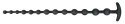 KULKI ANALNE BLACK VELVETS ANAL BEADS SILIC 14-7020