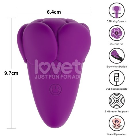 MASAŻER FLICKER RECHARGEABLE VIBRATOR 24-0588 MASAŻER FLICKER RECHARGEABLE VIBRATOR 24-0588