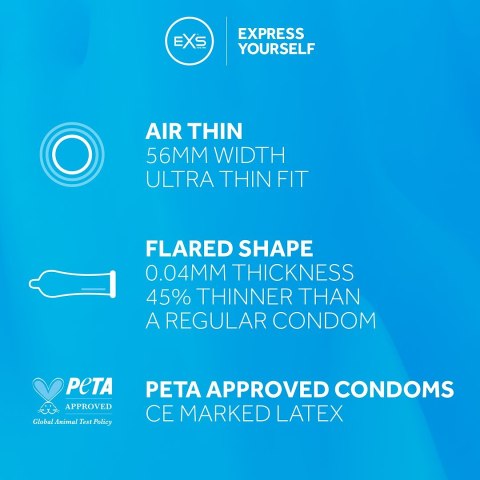 PREZERWATYWY 144 SZT. EXS AIR THIN 38-0031 PREZERWATYWY 144 SZT. EXS AIR THIN 38-0031