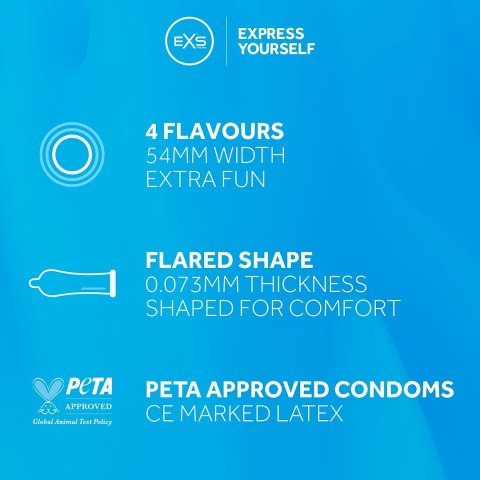 PREZERWATYWY 48 SZT. EXS MIX FLAVOURED 38-0020 PREZERWATYWY 48 SZT. EXS MIX FLAVOURED 38-0020