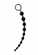 Anal Chain Black – elastyczny łańcuszek analny z 10 kulkami Anal Chain Black – elastyczny łańcuszek analny z 10 kulkami