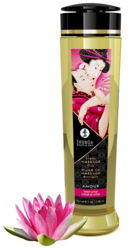 Shunga Massage Oil Amour – Sweet Lotus | Luksusowy Olejek do Masażu 240 ml