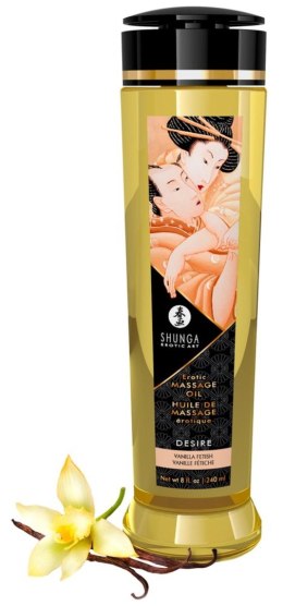 Shunga Massage Oil Desire – Vanilla Fetish | Luksusowy Olejek do Masażu 240 ml