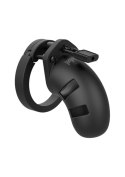 Model 20 – Chastity 3.5" Silicone Cock Cage – Black | Klatka erekcyjna Man|Cage