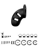 Model 20 – Chastity 3.5" Silicone Cock Cage – Black | Klatka erekcyjna Man|Cage