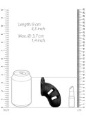 Model 20 – Chastity 3.5" Silicone Cock Cage – Black | Klatka erekcyjna Man|Cage