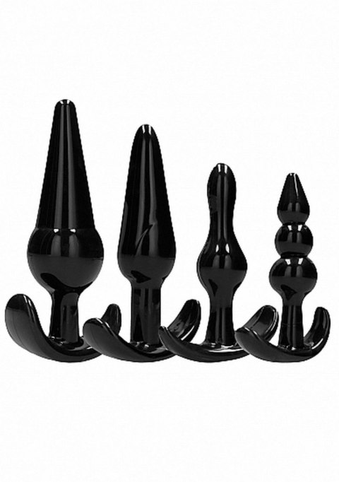 NO. 80 - 4-Piece Butt Plug Set - Black NO. 80 - 4-Piece Butt Plug Set - Black