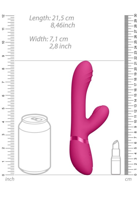 TANI – Pink | Potrójny wibrator z funkcją Pulse Wave i ruchem palca (VIVE) TANI – Pink | Potrójny wibrator z funkcją Pulse Wave i ruchem palca (VIVE)