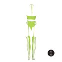 Two Piece with Crop Top and Stockings - Green - XS/XL Two Piece with Crop Top and Stockings - Green - XS/XL