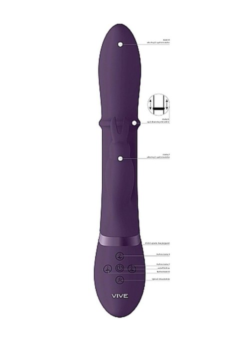 VIVE Halo – Purple | Wibrator króliczek z pierścieniem stymulującym punkt G VIVE Halo – Purple | Wibrator króliczek z pierścieniem stymulującym punkt G