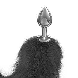 Anal Plug Diamond Galaxy Black – Luksus z futrzanym ogonem