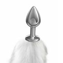 Anal Plug Diamond Galaxy Pink – z różowo-białym futrzanym ogonem Anal Plug Diamond Galaxy Pink – z różowo-białym futrzanym ogonem